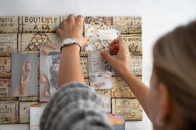 Tablero de corcho decorado Tapones de corcho para vino en varios diseños