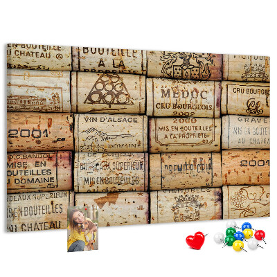 Tablero de corcho decorado Tapones de corcho para vino en varios diseños