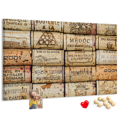 Tablero de corcho decorado Tapones de corcho para vino en varios diseños