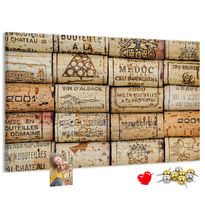 Tablero de corcho decorado Tapones de corcho para vino en varios diseños