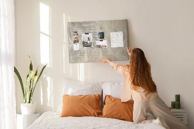 Tablero de corcho decorativo arenas cálidas con sombras delicadas