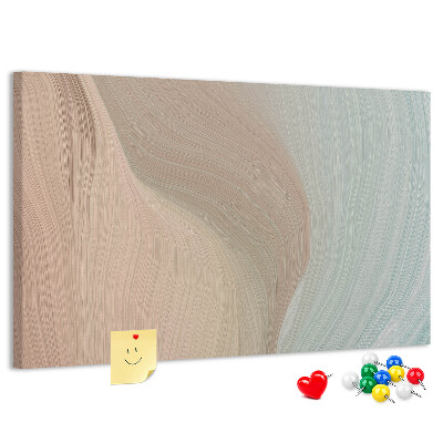 Tablero de anuncios Ondas delicadas en tonos pastel