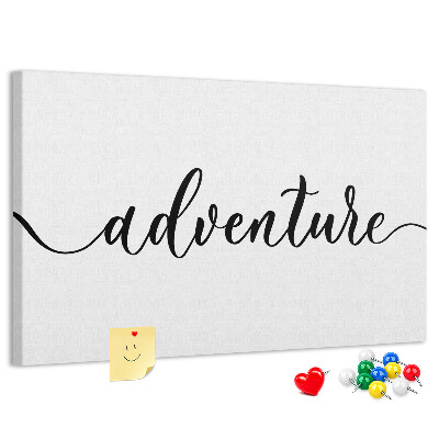 Pizarra de corcho Un viaje creativo hacia aventuras desconocidas