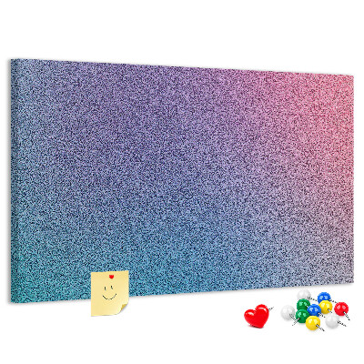 Tablero de corcho decorado Degradado de color en tonos morados.