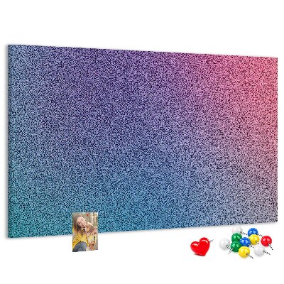 Tablero de corcho decorativo con degradado de color en tonos morados