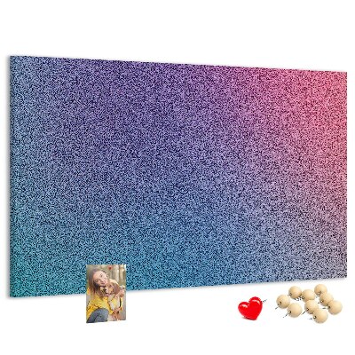 Tablero de corcho decorativo con degradado de color en tonos morados