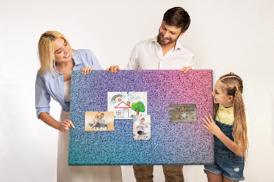 Tablero de corcho decorativo con degradado de color en tonos morados