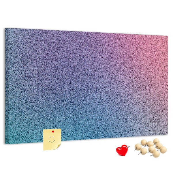 Tablero de corcho decorativo con degradado de color en tonos morados