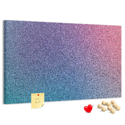 Tablero de corcho decorativo con degradado de color en tonos morados