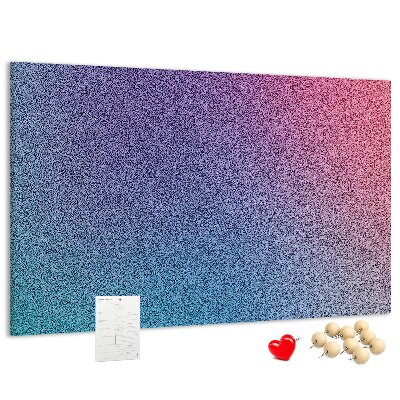 Tablero de corcho decorativo con degradado de color en tonos morados