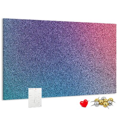 Tablero de corcho decorativo con degradado de color en tonos morados