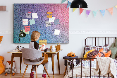 Tablero de corcho decorativo con degradado de color en tonos morados