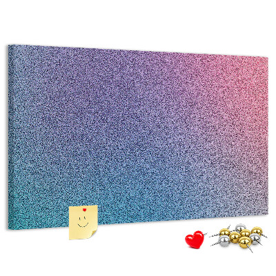 Tablero de corcho decorativo con degradado de color en tonos morados