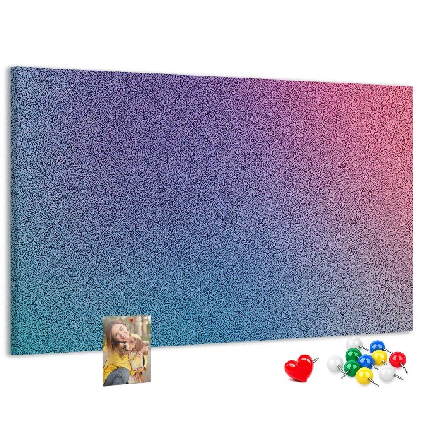 Tablero de corcho decorativo con degradado de color en tonos morados