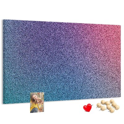 Tablero de corcho decorativo con degradado de color en tonos morados