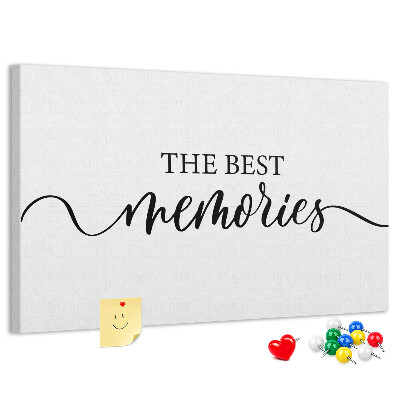 Tablero de corcho decorativo con estilo elegante para tus mejores recuerdos