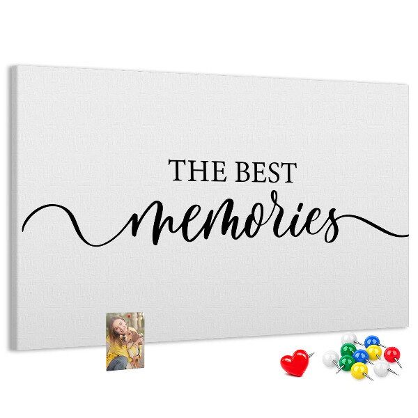 Tablero de corcho decorativo con estilo elegante para tus mejores recuerdos