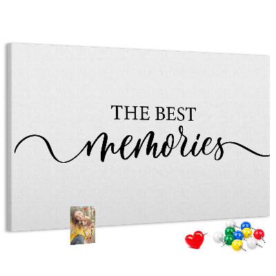 Tablero de corcho decorativo con estilo elegante para tus mejores recuerdos