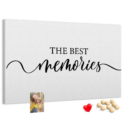 Tablero de corcho decorativo con estilo elegante para tus mejores recuerdos
