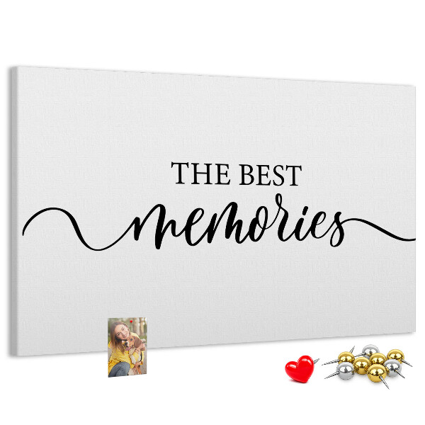 Tablero de corcho decorativo con estilo elegante para tus mejores recuerdos