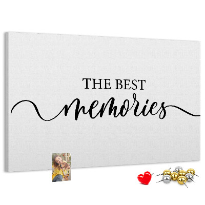 Tablero de corcho decorativo con estilo elegante para tus mejores recuerdos