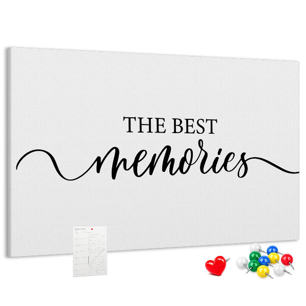 Tablero de corcho decorativo con estilo elegante para tus mejores recuerdos