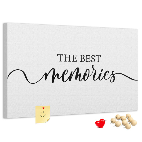 Tablero de corcho decorativo con estilo elegante para tus mejores recuerdos