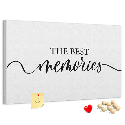 Tablero de corcho decorativo con estilo elegante para tus mejores recuerdos