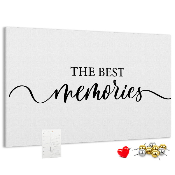Tablero de corcho decorativo con estilo elegante para tus mejores recuerdos