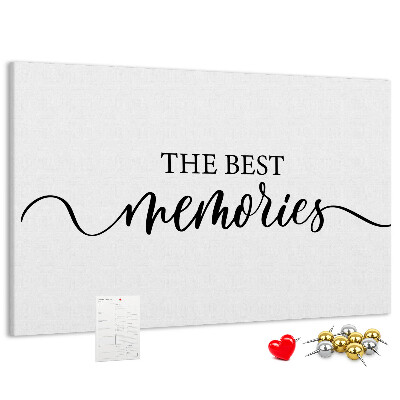 Tablero de corcho decorativo con estilo elegante para tus mejores recuerdos
