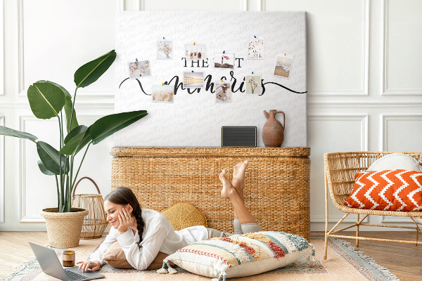 Tablero de corcho decorativo con estilo elegante para tus mejores recuerdos