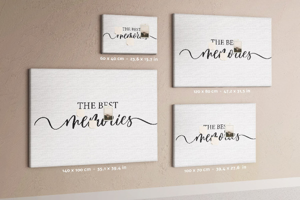 Tablero de corcho decorativo con estilo elegante para tus mejores recuerdos