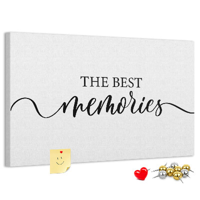 Tablero de corcho decorativo con estilo elegante para tus mejores recuerdos