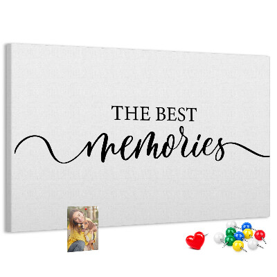 Tablero de corcho decorativo con estilo elegante para tus mejores recuerdos