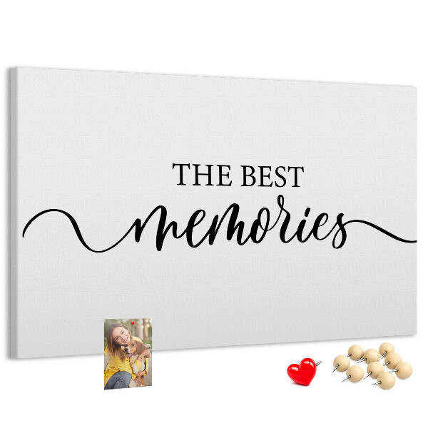 Tablero de corcho decorativo con estilo elegante para tus mejores recuerdos