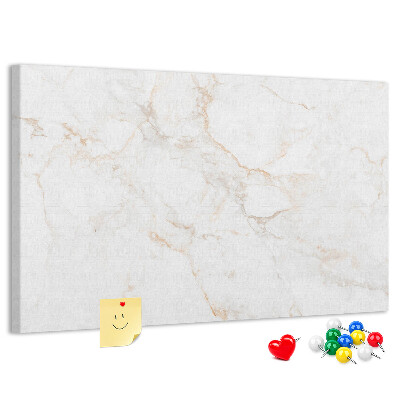 Tablero de anuncios Elegante estampado de mármol en tonos claros.