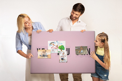 Tablero de corcho decorativo con diseño de pensamiento positivo y motivación