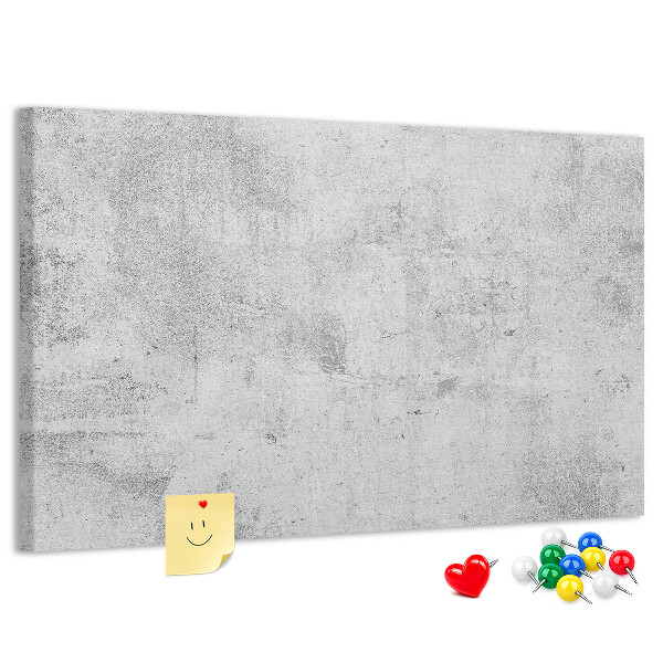 Tablero de anuncios con patrón de textura de hormigón gris