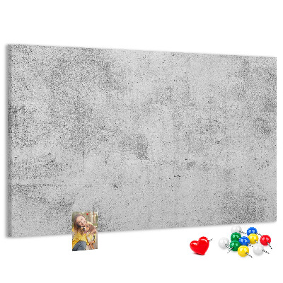 Tablero de anuncios con patrón de textura de hormigón gris