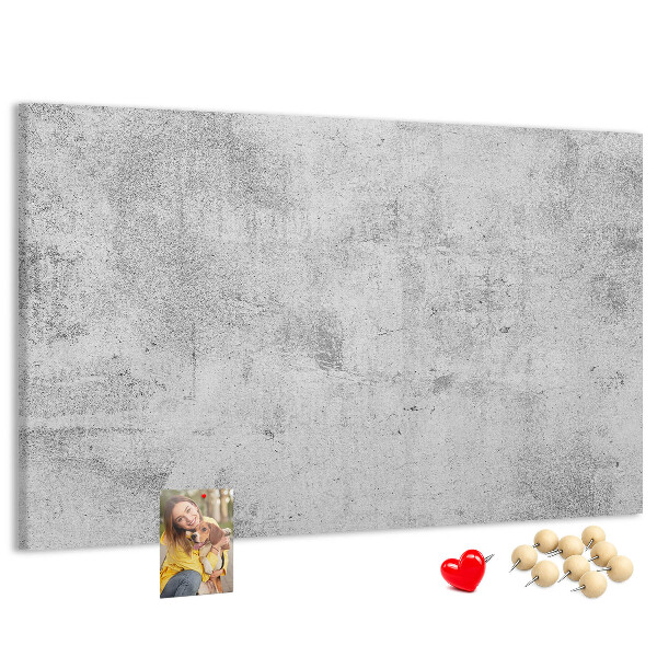 Tablero de anuncios con patrón de textura de hormigón gris