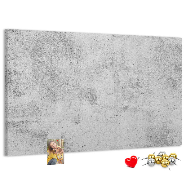 Tablero de anuncios con patrón de textura de hormigón gris