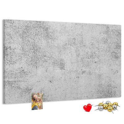 Tablero de anuncios con patrón de textura de hormigón gris