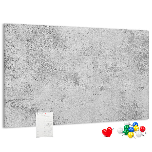 Tablero de anuncios con patrón de textura de hormigón gris