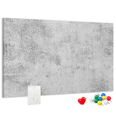 Tablero de anuncios con patrón de textura de hormigón gris