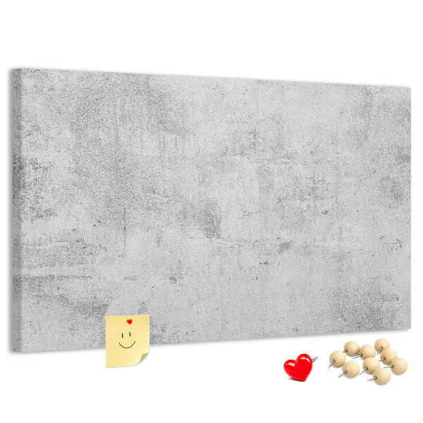 Tablero de anuncios con patrón de textura de hormigón gris