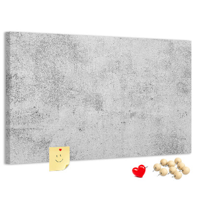 Tablero de anuncios con patrón de textura de hormigón gris