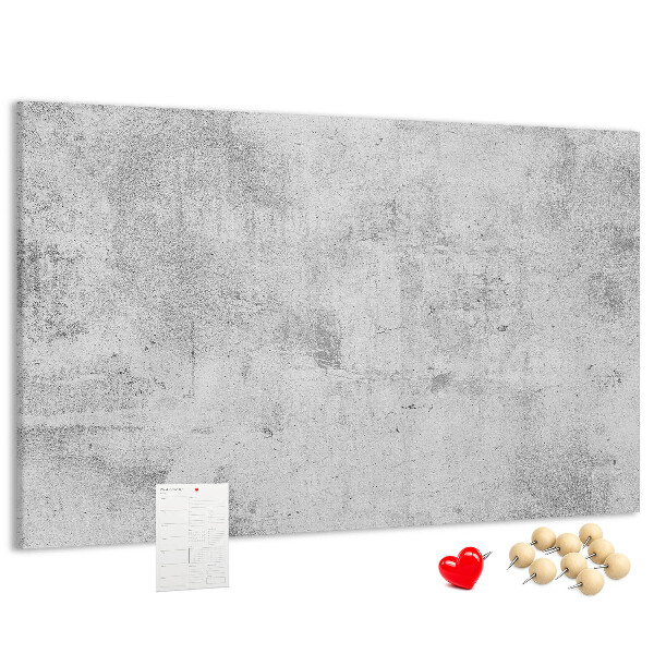 Tablero de anuncios con patrón de textura de hormigón gris