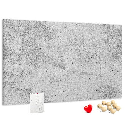 Tablero de anuncios con patrón de textura de hormigón gris
