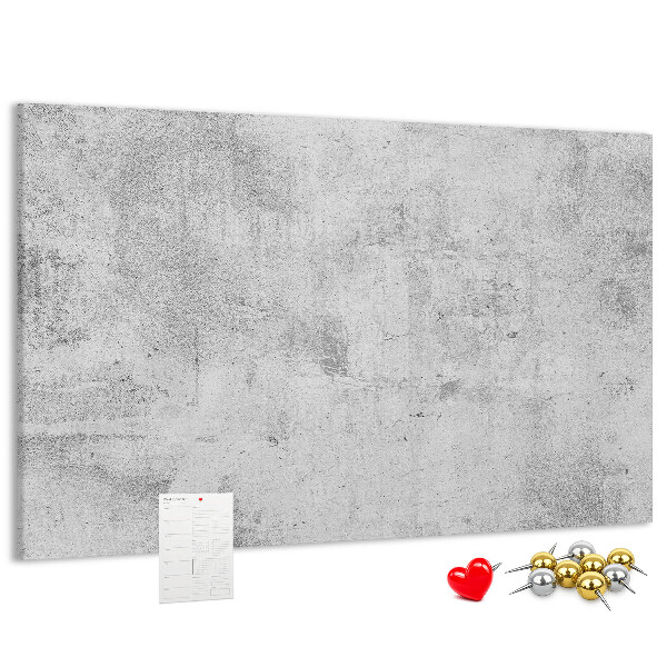 Tablero de anuncios con patrón de textura de hormigón gris