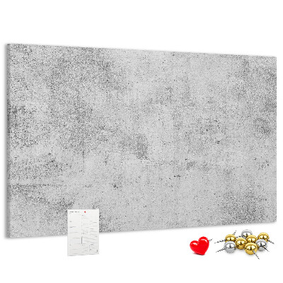 Tablero de anuncios con patrón de textura de hormigón gris